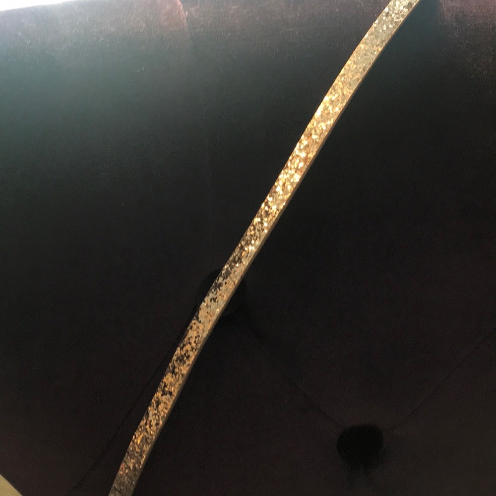 Gold glittery belt